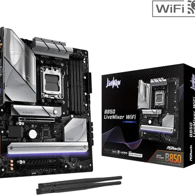 Asrock płyta główna b850 livemixer wifi am5 4ddr5 usb3.2 atx