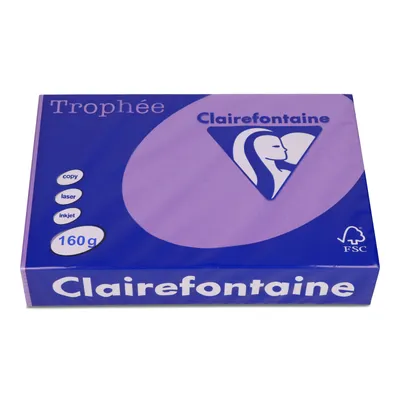 Papier ksero kolor a4 TROPHEE fioletowy 160g 250 ark