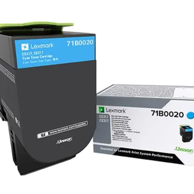 Toner oryginalny LEXMARK 71b0020 cyan 2300 stron