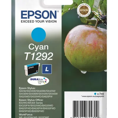 Tusz oryginalny EPSON t1292 c13t12924012 cyan 7 ml