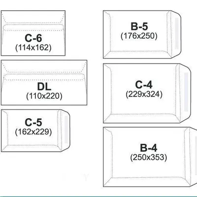 Koperta dl sk NC KOPERTY 11221000/25 biała 25szt
