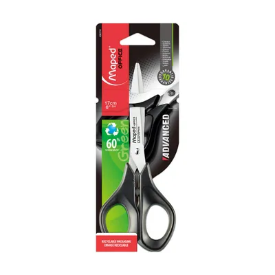Nożyczki MAPED advanced green 17 cm symetryczne blister kartonowy