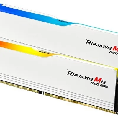 G.skill pamięć pc ddr5 64gb (2x32gb) ripjaws m5 neo rgb amd 6000mhz cl36 biały