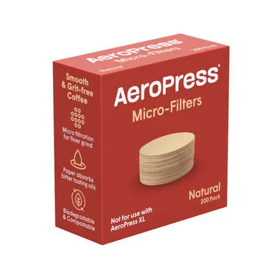 Aeropress - filtry papierowe natural standard 200 sztuk