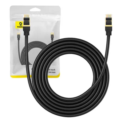Kabel sieciowy kat. 8 Baseus ethernet rj45, 40gbps, 3m (czarny)