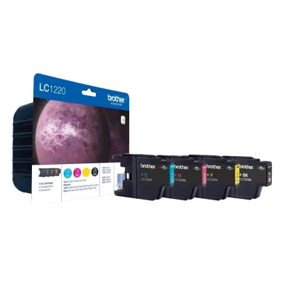 Tusz oryginalny BROTHER lc1220valbp cmyk 300bk/3*300 cmy stron