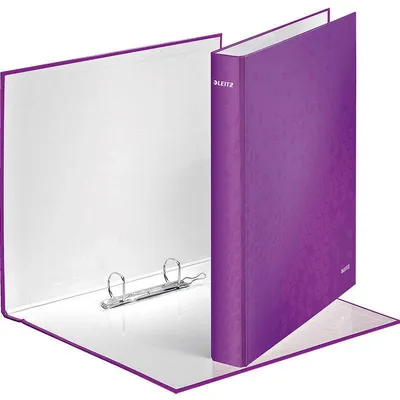 Segregator a4 laminowany LEITZ wow 40mm 42410062 fioletowy