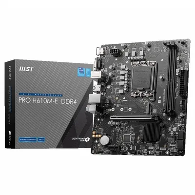 Msi płyta główna pro h610m-e s1700 ddr4 hdmi m.2 matx