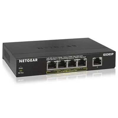 Netgear przełącznik gs305p 5x1ge (4xpoe)