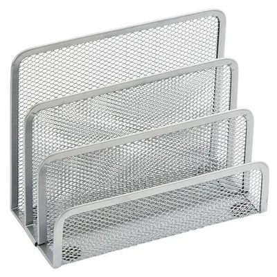Stojak na koperty Grand 034s 120-1122 srebrny 178x78x140mm metalowa siatka