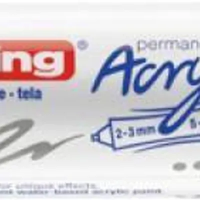 Marker akrylowy EDDING 5400 matowe srebro podwójny, 2-3 &-5-10 mm