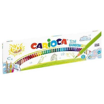 Kredki ołówkowe bezdrzewne Carioca 42990 tita 160-2208 50kol