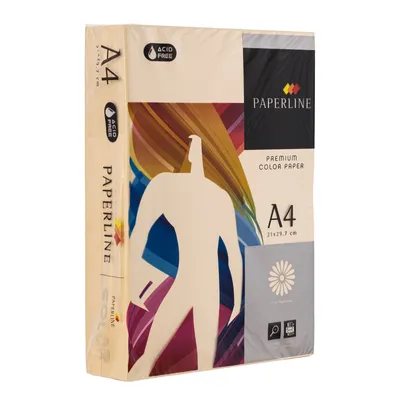 Papier ksero kolor a4 PAPERLINE kość słoniowa 80g 500 ark