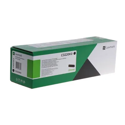 Toner oryginalny LEXMARK c3220k0 czarny 1500 stron