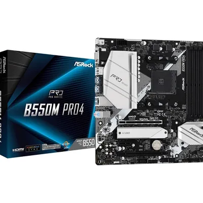 Asrock płyta główna b550m pro4 am4 4ddr4 hdmi/dp/d-sub m.2 matx
