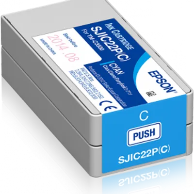 Tusz oryginalny EPSON sjic22p c33s020602 cyan 32,5 ml