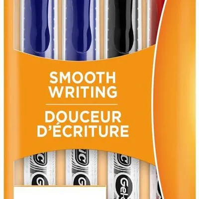 Długopis żelowy z gumowanym uchwytem BIC gel-ocity stic 992599 4 kolory 0.5mm transparentna obudowa