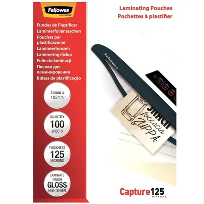 Folia do laminowania 75x105mm Fellowes 5306901 125mic 100 szt