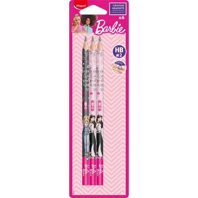 Ołówek MAPED barbie hb 6 szt