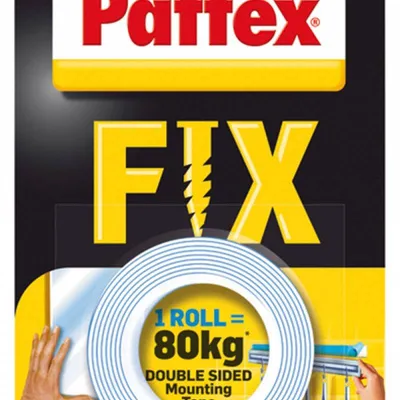 Taśma dwustronna montażowa 19mmx1,5m PATTEX fix
