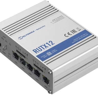 Teltonika router lte rutx12 (cat 6), wifi, ble, gnss, ethernet
