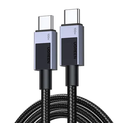 Kabel usb-c do usb-c UGREEN l512, 100w, 5a, 0.5m (czarny)