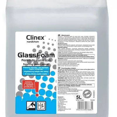 Pianka do mycia szyb CLINEX glass foam 5l
