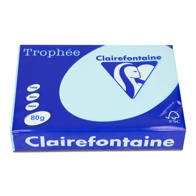 Papier ksero kolor a4 TROPHEE jasny niebieski 80g 500 ark