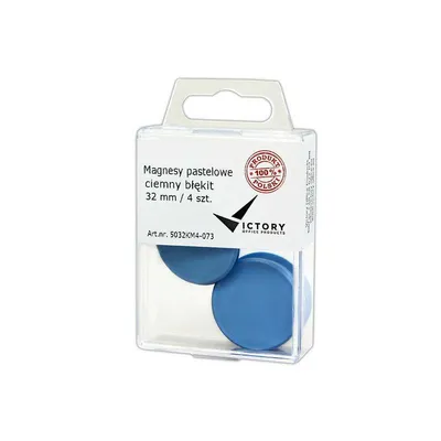 Magnesy 32mm VICTORY OFFICE PRODUCTS 5032km4-073 pastelowe ciemnoniebieskie 4szt