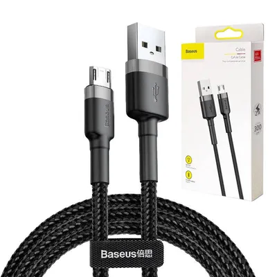 Kabel usb do micro usb Baseus cafule 2a 3m (czarno-szary)