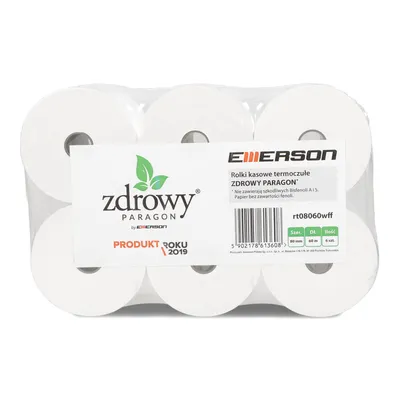 Rolka termiczna 80mm x60m EMERSON zdrowy paragon 6szt fenol free