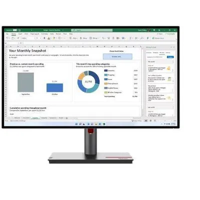 Lenovo monitor thinkvision p27h-30 27 cali 63a1gat1eu