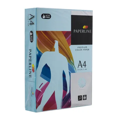 Papier ksero kolor a4 PAPERLINE błękitny 80g 500 ark