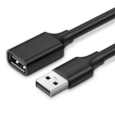 Kabel usb 2.0 przedłużający UGREEN us103, 1m (czarny)