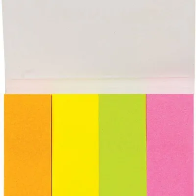 Zakładki indeksujące papierowe 20x50mm CENTRUM 85385 neon*4 50szt