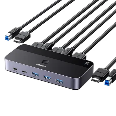 Przełącznik / switch hdmi 2.0 UGREEN cm664, kvm, 2w1, 4k 60hz