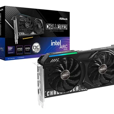 Asrock karta graficzna b580 challenger 12g oc gddr6 192bit 3dp/hdmi