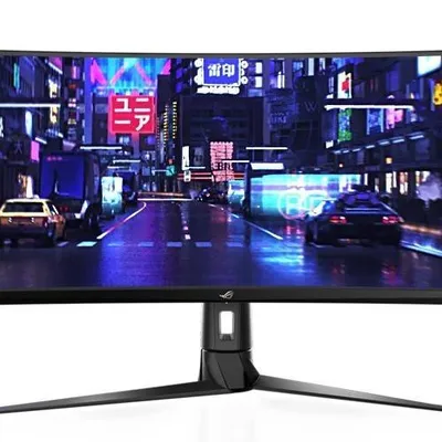 Asus monitor 49 xg49vq va 32:9 (3840 x 1080) rog strix 144hz 4ms 1200nit 125% srgb hdr400 hdmi dp usb b 2xusb3.0 głośnik