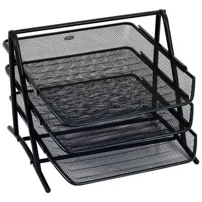 Szuflada na dokumenty Grand gr-069 3 szuflady 120-1117 czarna 260x346x305mm metalowa siatka
