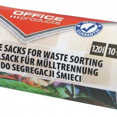 Worki na śmieci ldpe OFFICE PRODUCTS brązowe 120l 10szt.