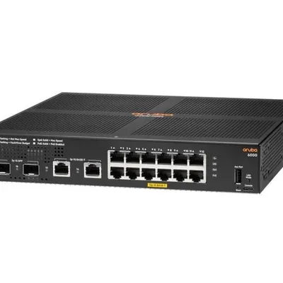 Hewlett packard enterprise przełacznik aruba 6000 12g cl4 2sfp 139w switch r8n89a