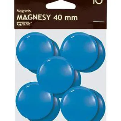Magnesy 40mm Grand 130-1702 niebieske 10szt