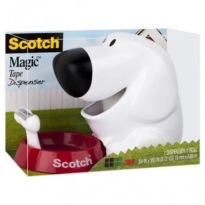 Podajnik do taśmy 19mm 3M scotch® w kształcie pieska c31-dog + taśma