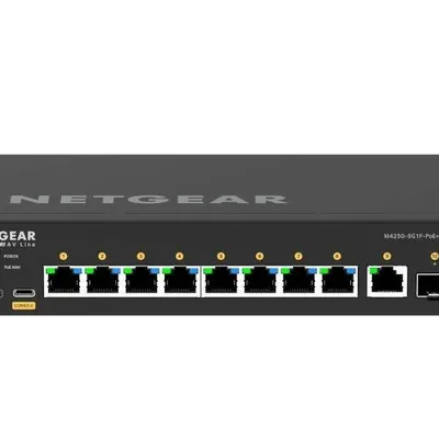 Netgear przełącznik zarządzalny gsm4210pd switch 8xge poe+ 1xsfp