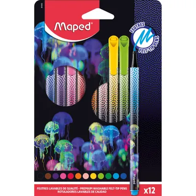 Pisaki MAPED deepsea 12 szt.