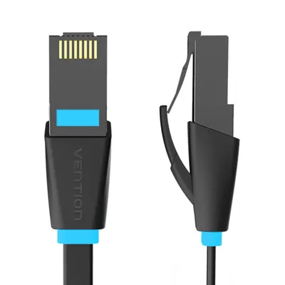 Płaski kabel sieciowy utp cat6 Vention ibjbn rj45 ethernet 1000mbps 15m czarny