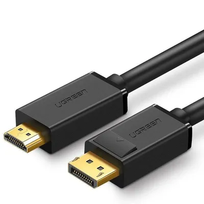 Kabel displayport - hdmi UGREEN dp101 fullhd 5m (czarny)