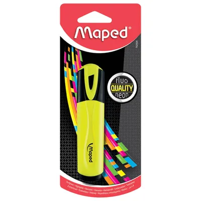 Zakreślacz MAPED fluo peps 1 szt. żółty blister