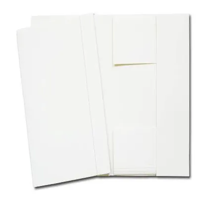 Teczka z gumką a4 BARBARA lux 0404000 biała tektura 250g 10szt