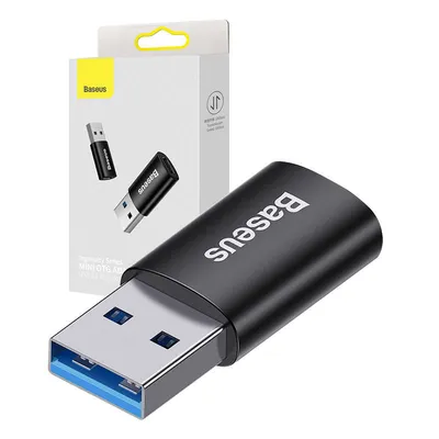 Adapter usb-a do usb-c Baseus ingenuity otg (czarny)